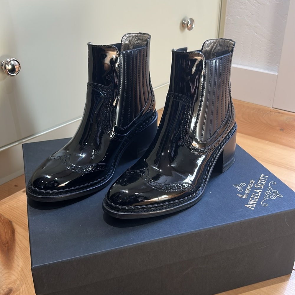 Miss Scott Chelsea Ankle Boots with Chunky Heel